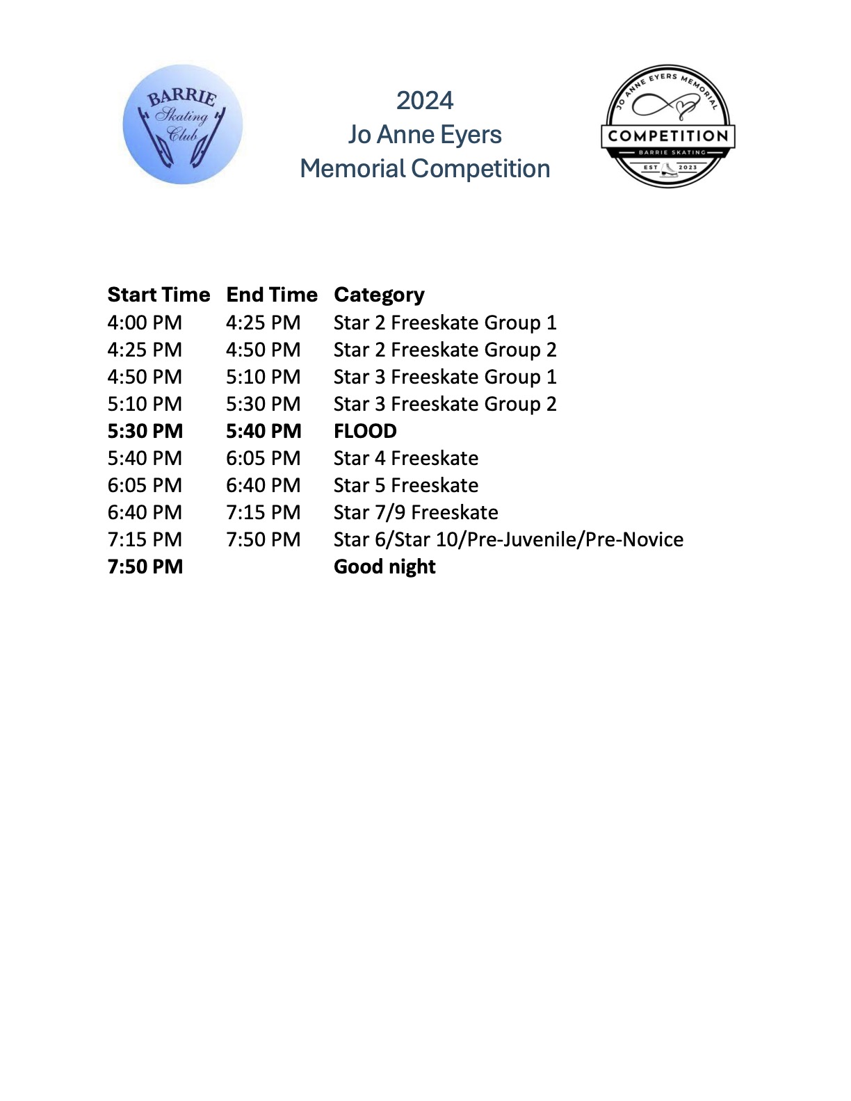 Home Page Barrie Skating Club